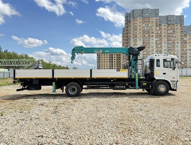 JAC N180 (МРМ 20т) КМУ HKTC HLC-8016 (8т) БОРТ 8,2×2,54×0,6